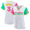Women's No.3 Jackson Merrill San Diego Padres White Replica 2022 City Connect Jersey