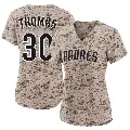 Women's No.30 Derrel Thomas San Diego Padres Camo Limited 2nd Alternate Jersey
