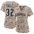 Women's No.32 Nelson Cruz San Diego Padres Camo Limited 2nd Alternate Jersey