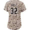 Women's No.32 Nelson Cruz San Diego Padres Camo Limited 2nd Alternate Jersey