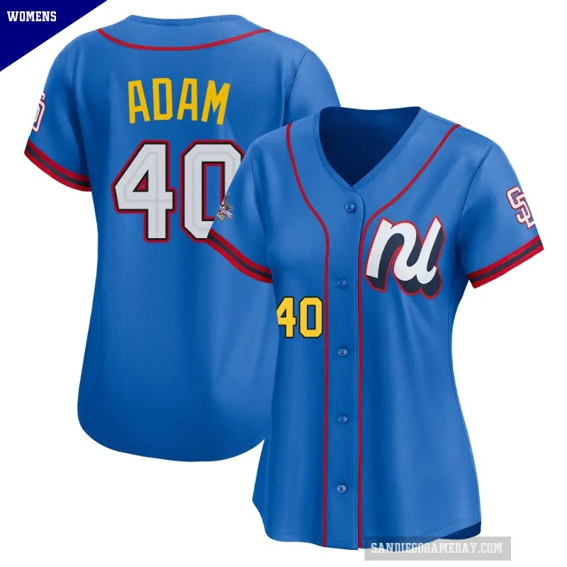 Women's No.40 Jason Adam San Diego Padres Blue Limited National League 2025 All-Star Edition Jersey