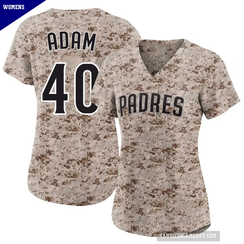 Women's No.40 Jason Adam San Diego Padres Camo Limited 2nd Alternate Jersey