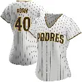 Women's No.40 Jason Adam San Diego Padres White/Brown Replica Home Jersey