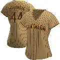 Women's No.44 Joe Musgrove San Diego Padres Tan/Brown Authentic Alternate Jersey