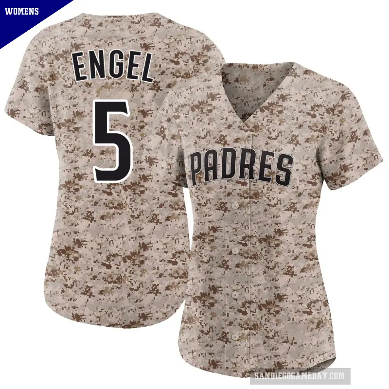 Women's No.5 Adam Engel San Diego Padres Camo Limited 2nd Alternate Jersey