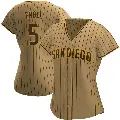 Women's No.5 Adam Engel San Diego Padres Tan/Brown Replica Alternate Jersey