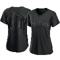 Women's No.50 Adrian Morejon San Diego Padres Black Authentic Pitch Fashion Jersey