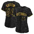 Women's No.54 Harry Gustin San Diego Padres Black Authentic Snake Skin City Jersey
