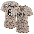Women's No.6 Bill Almon San Diego Padres Camo Limited 2nd Alternate Jersey