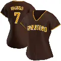 Women's No.7 Jose Iglesias San Diego Padres Brown Replica Road Jersey