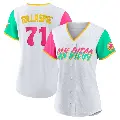 Women's No.71 Logan Gillaspie San Diego Padres White Authentic 2022 City Connect Jersey