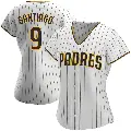 Women's No.9 Benito Santiago San Diego Padres White/Brown Authentic Home Jersey