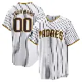 Youth No.00 Custom San Diego Padres White Replica 2024 World Tour Seoul Series Home Jersey