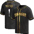 Youth No.1 Yuki Matsui San Diego Padres Gold Replica Black en Alternate Jersey