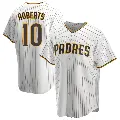Youth No.10 Bip Roberts San Diego Padres White/Brown Replica Home Jersey