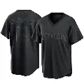 Youth No.12 Luis Campusano San Diego Padres Black Replica Pitch Fashion Jersey