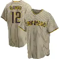 Youth No.12 Roberto Alomar San Diego Padres Sand/Brown Replica Alternate Jersey