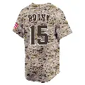 Youth No.15 Bruce Bochy San Diego Padres Camo Limited 2nd Alternate Jersey