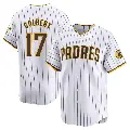 Youth No.17 Nate Colbert San Diego Padres White Limited Home Jersey