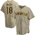 Youth No.18 Mason McCoy San Diego Padres Sand/Brown Replica Alternate Jersey