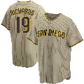 Youth No.19 Gene Richards San Diego Padres Sand/Brown Replica Alternate Jersey