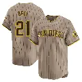Youth No.21 Heath Bell San Diego Padres Limited Tan Alternate Jersey