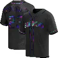 Youth No.23 Adrian Gonzalez San Diego Padres Black Replica Holographic Alternate Jersey