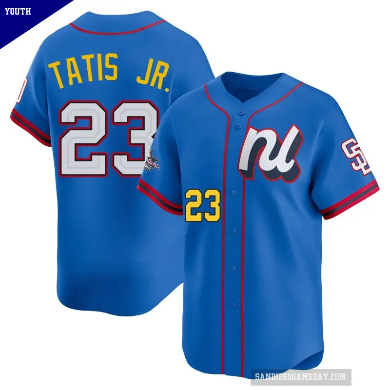 Youth No.23 Fernando Tatis Jr. San Diego Padres Blue Limited National League 2025 All-Star Edition Jersey