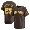 Youth No.23 Fernando Tatis Jr. San Diego Padres Brown Limited Away Jersey