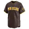 Youth No.23 Fernando Tatis Jr. San Diego Padres Brown Limited Away Jersey
