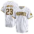 Youth No.23 Josh Mallitz San Diego Padres White Limited Home Jersey