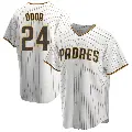 Youth No.24 Rougned Odor San Diego Padres White/Brown Replica Home Jersey