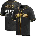 Youth No.27 Nick Pivetta San Diego Padres Gold Replica Black en Alternate Jersey