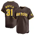 Youth No.31 Dave Winfield San Diego Padres Brown Limited Away Jersey