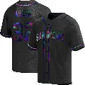 Youth No.32 Stephen Kolek San Diego Padres Black Replica Holographic Alternate Jersey