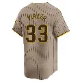 Youth No.33 Mike Piazza San Diego Padres Limited Tan Alternate Jersey