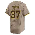 Youth No.37 Alek Jacob San Diego Padres Limited Tan Alternate Jersey