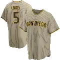 Youth No.5 Adam Engel San Diego Padres Sand/Brown Replica Alternate Jersey