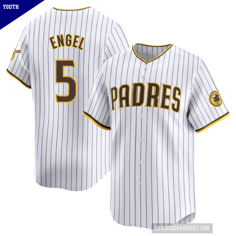 Youth No.5 Adam Engel San Diego Padres White Limited Home Jersey