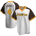 Youth No.6 Steve Garvey San Diego Padres White Replica Home Cooperstown Collection Jersey