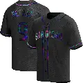 Youth No.9 Graig Nettles San Diego Padres Black Replica Holographic Alternate Jersey
